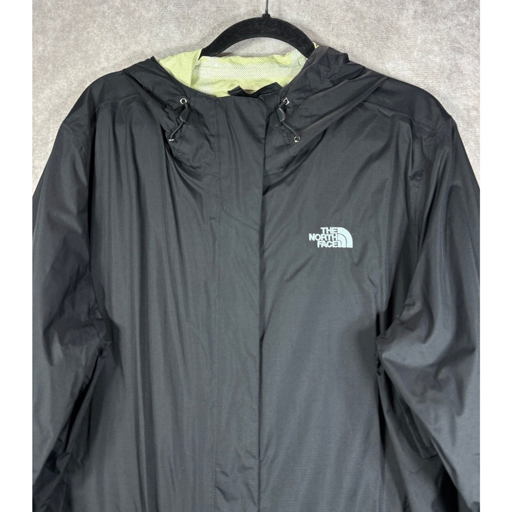 The North Face Rain Jacket Womens XXXL Black DryVent Hooded Waterproof Outdoor